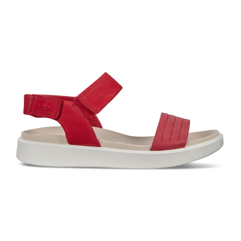 Sandalias Mujer - ECCO Flowt Flat - Rojos - YIR296548